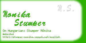 monika stumper business card